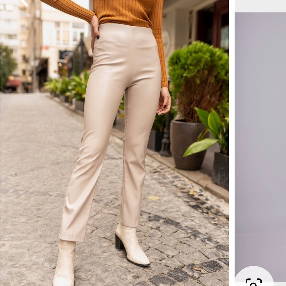 New/tag HM Faux Leather Skinny Pant-8